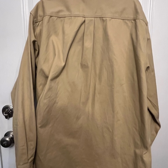 Carhartt Men's Tan Heavyweight Twill Button-Up Shirt XL Tall Mens - Picture 6 of 6